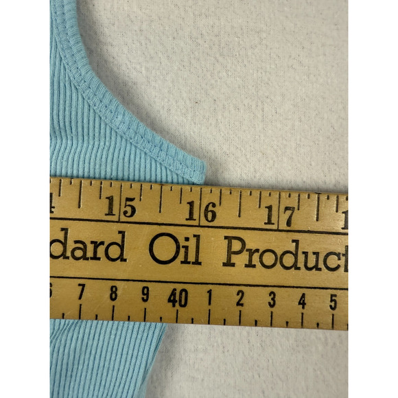 VTG‎ Y2k women’s Lapis tank top, hook & eye front closure corset front Grunge - Picture 5 of 11